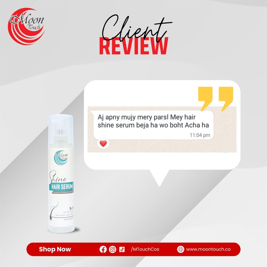 Anti Frizz Shine Hair Serum (Protect From Heat Damage)